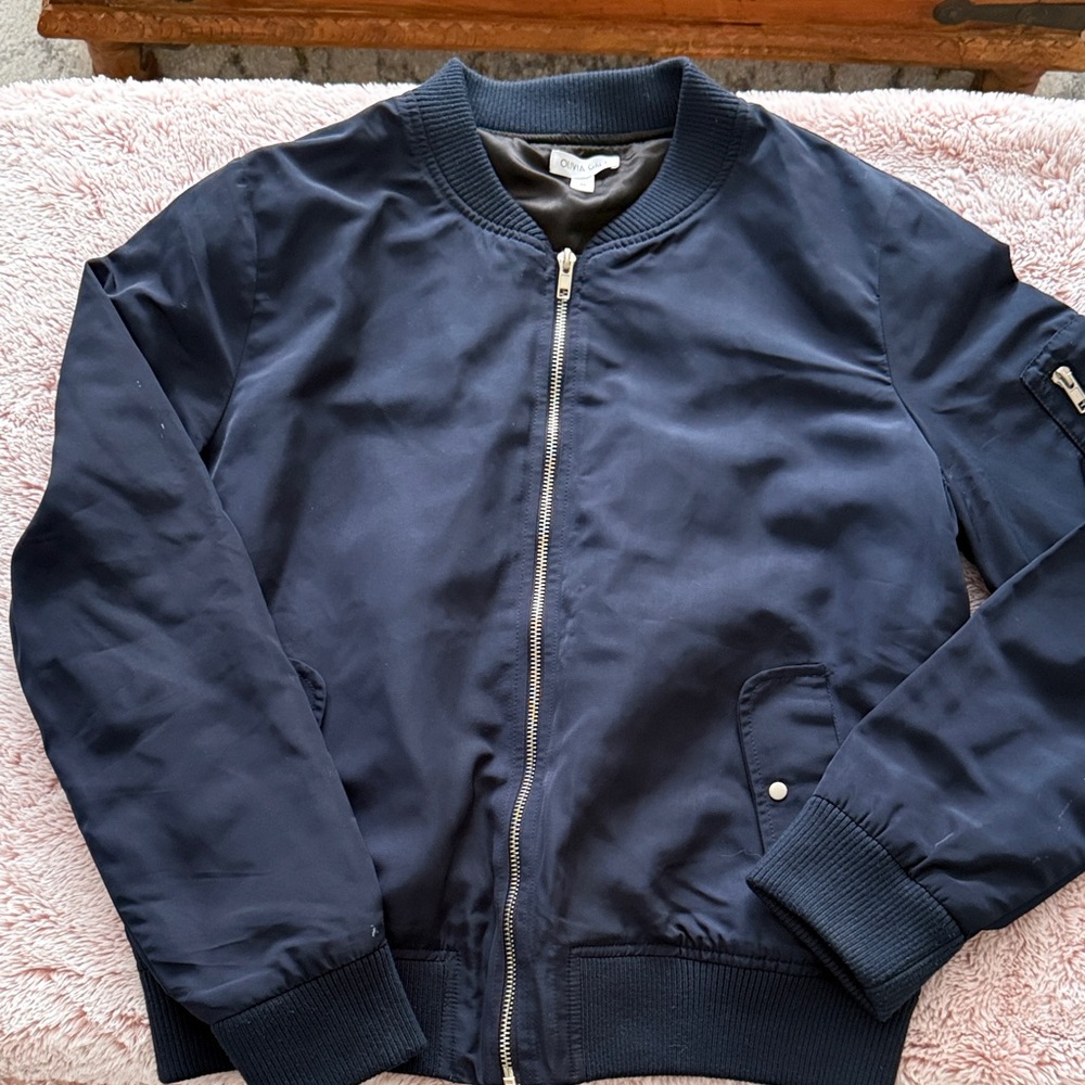 Women's Navy Bomber Jacket